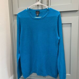 Cashmere. INC International Concepts Vibrant Blue Crewneck Sweater